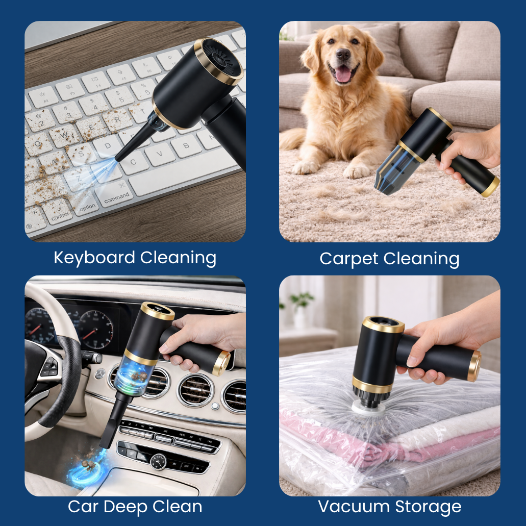 Cleanizoo™ All-in-One Cordless Car Vacuum Cleaner & Air Duster