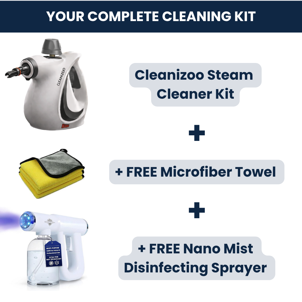 Cleanizoo Handheld Pressurized Steam Cleaner