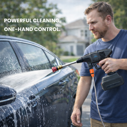 Cleanizoo™ Cordless Pressure Washer – Portable High Power Car & Garden Cleaner