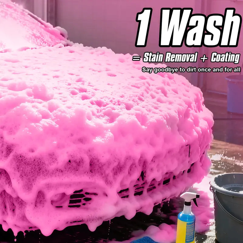 Pink Snow Foam Car Wash Soap 500ml – pH Neutral, High-Foaming Formula