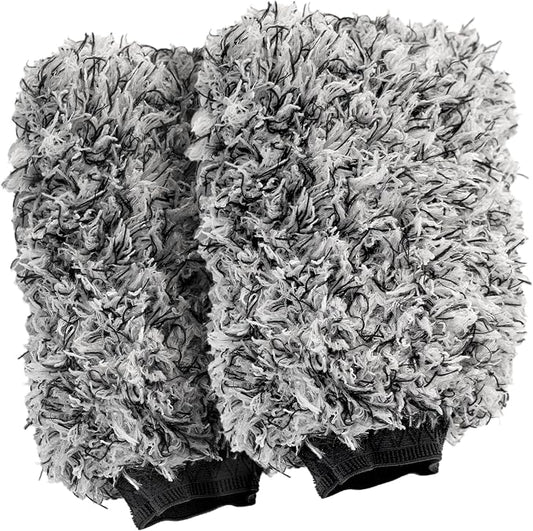 Cleanizoo Ultra-Soft Microfiber Wash Mitt – Scratch-Free Car Wash Glove
