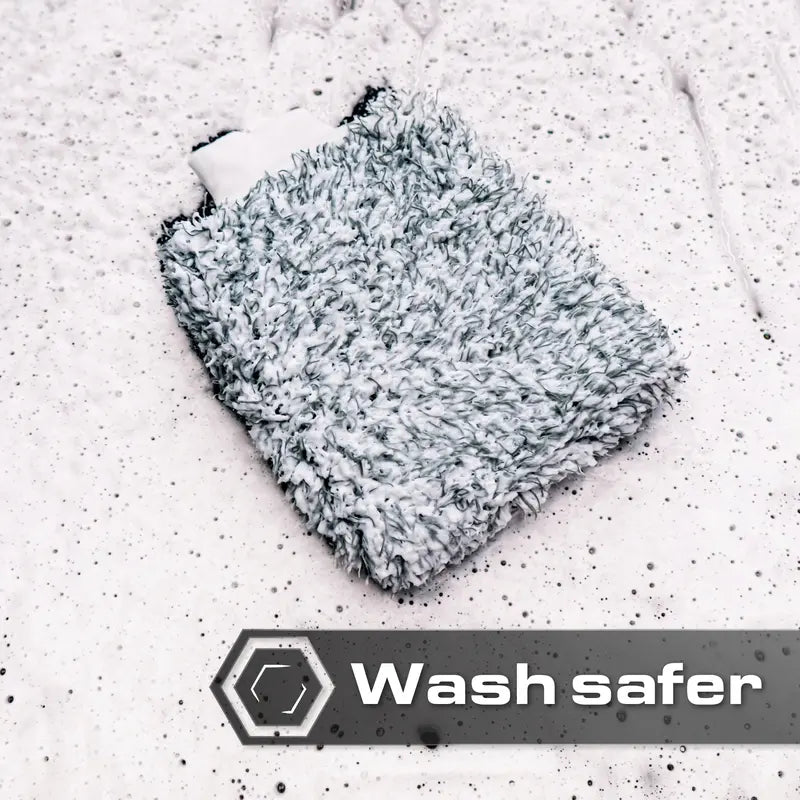 Cleanizoo Ultra-Soft Microfiber Wash Mitt – Scratch-Free Car Wash Glove
